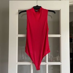 Express Women’s Red Bodysuit | Sleeveless Red Bodysuit